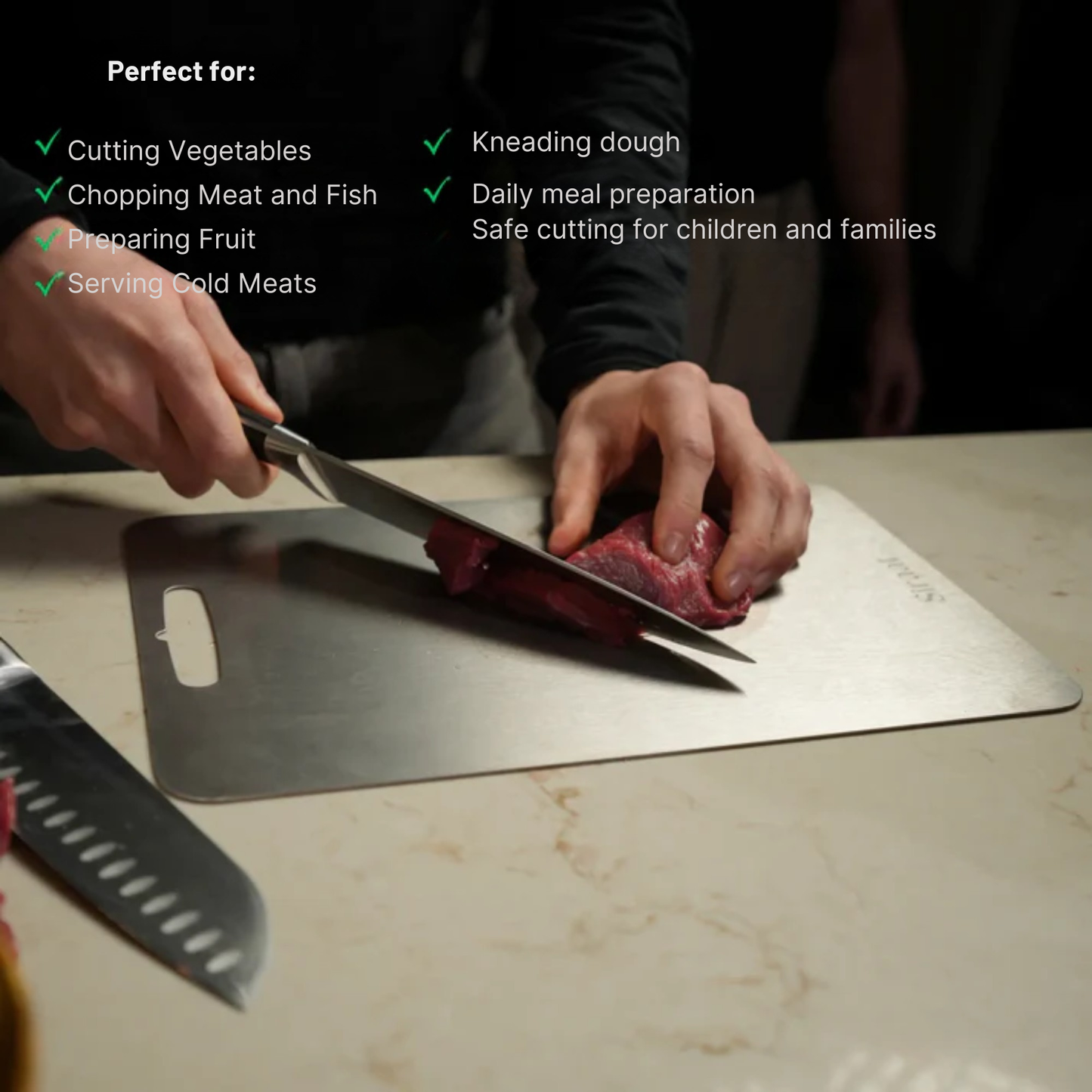 TitaniumX® - Pure Titanium Cutting Board